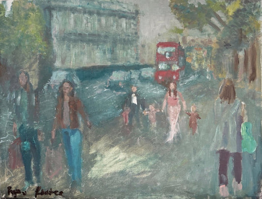 A painting titled 'London Road by Ryan  Louder' by Ryan Louder