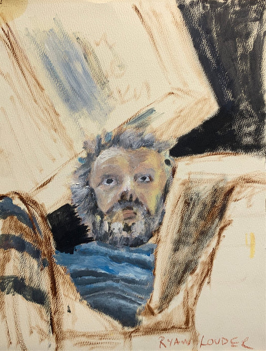 A painting titled 'Oil Study By The Window 9x12 by Ryan  Louder' by Ryan Louder