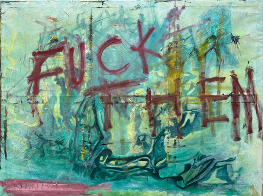 A painting titled 'Them! by Ryan  Louder' by Ryan Louder
