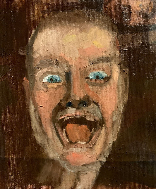 A painting titled 'Mad Hatter Without His Hat by Ryan  Louder' by Ryan Louder