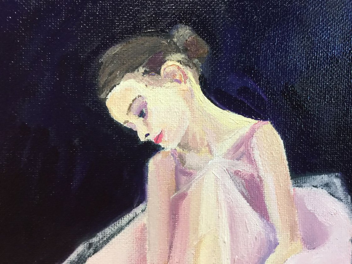 Ballerina 8x10 Oil On Canvas by Ryan  Louder - Sold
