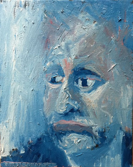 Grumpy Face 9x12 Painting by Ryan Louder