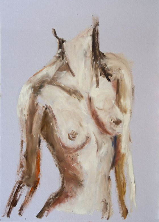 Nude Study 8 Painting by Ryan Louder