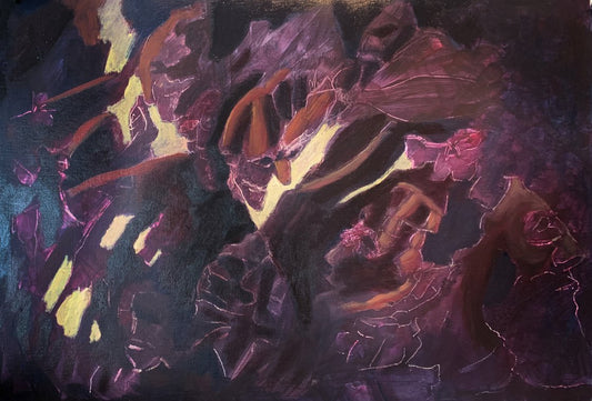 A painting titled 'Abstract Caves by Ryan  Louder' by Ryan Louder