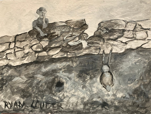 A painting titled 'The Laughing Wall by Ryan  Louder' by Ryan Louder