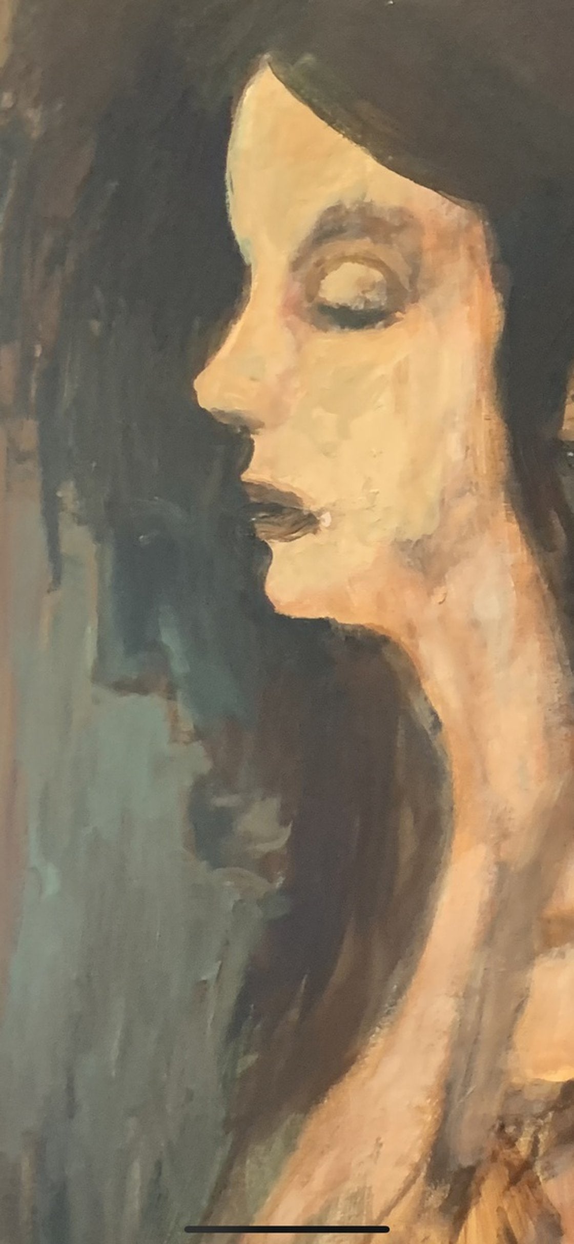 A painting titled 'Head Study of Woman by Ryan  Louder' by Ryan Louder