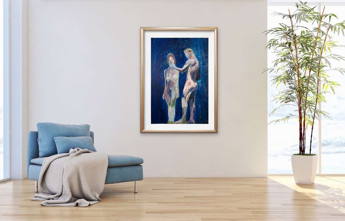 NUDES by Ryan  Louder - Sold - Surreal Multi-Layered Vision - Introspective Creativity