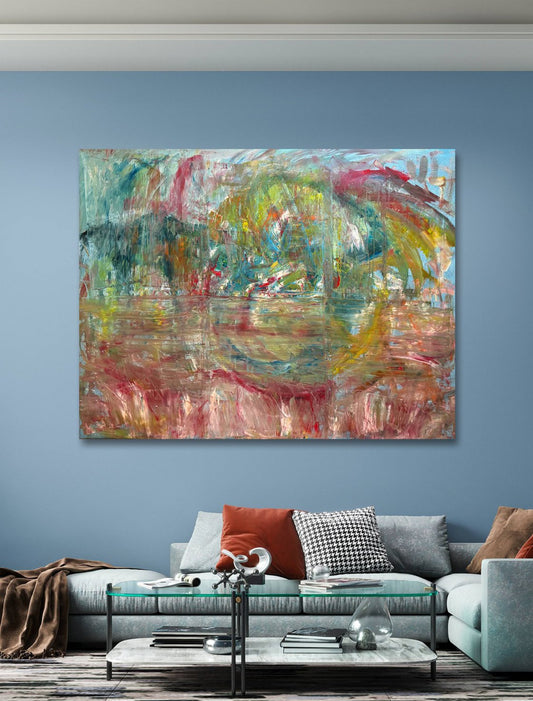 A painting titled 'Paradise by Ryan  Louder' by Ryan Louder