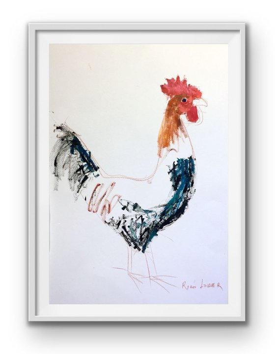 Chicken Painting by Ryan Louder