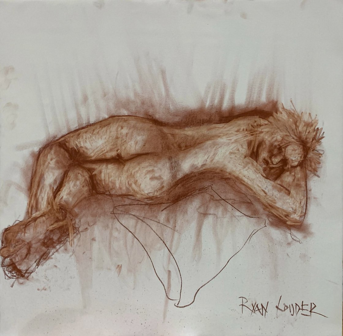 A painting titled 'Nude of Juno 1 by Ryan  Louder' by Ryan Louder