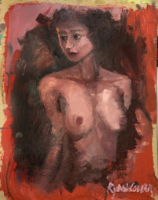 A painting titled 'In The Bedroom Light by Ryan  Louder' by Ryan Louder