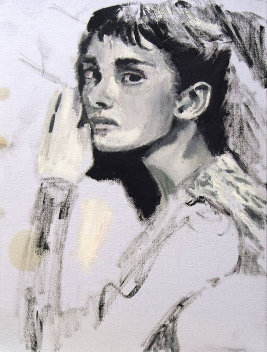 Audrey Hepburn Study Painting by Ryan Louder