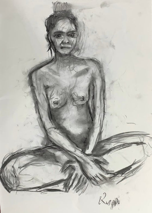 Nude Study of Sandra 1 Painting by Ryan Louder