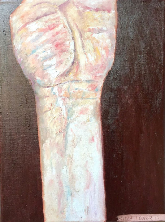 A painting titled 'Study Of A Mans Wrist 12x9 oil on canvas by Ryan  Louder' by Ryan Louder