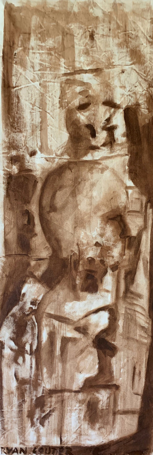 A painting titled 'REM  Intrusion Hallucination Study 2 by Ryan  Louder' by Ryan Louder
