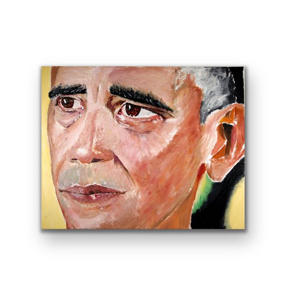 Obama Painting by Ryan Louder