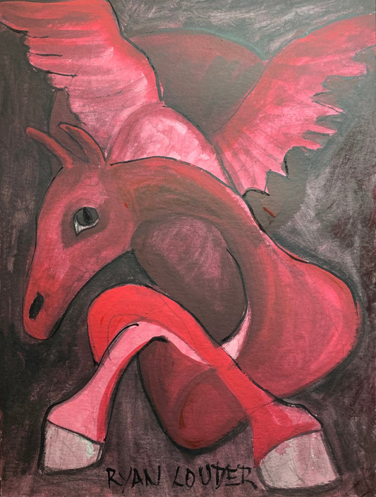 A painting titled 'Dragon Heart by Ryan  Louder' by Ryan Louder