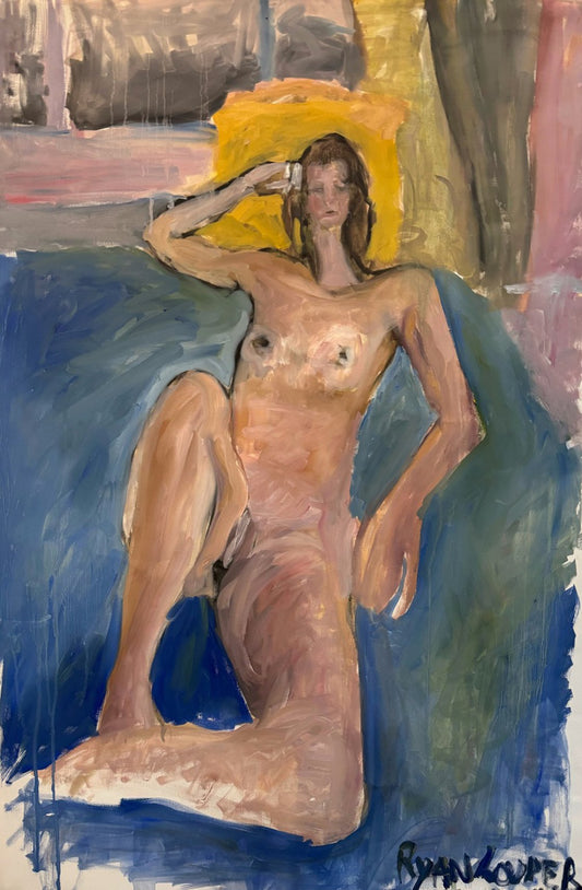 A painting titled 'Study of Zomer in Oil by Ryan  Louder' by Ryan Louder