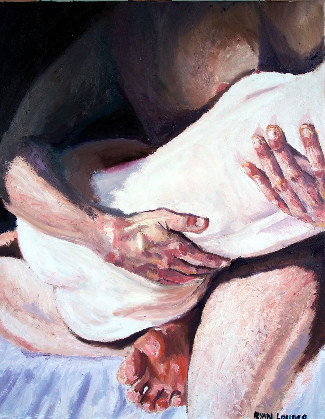 A painting titled 'Figure Studies by Ryan  Louder' by Ryan Louder