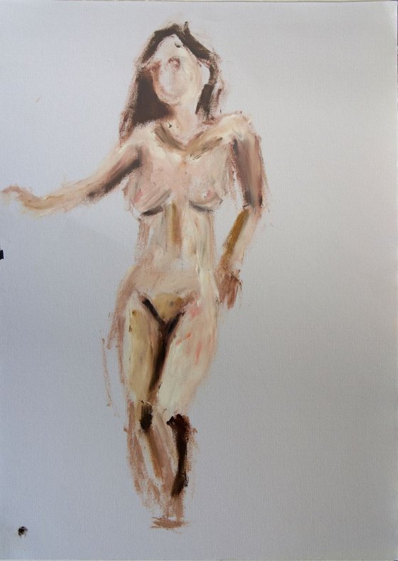 Nude Study 5 Painting by Ryan Louder