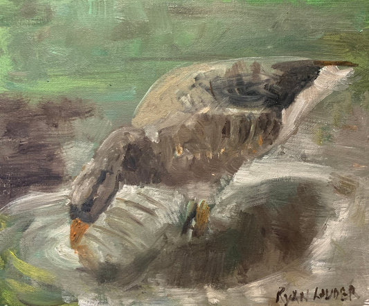 A painting titled 'In The Park by Ryan  Louder' by Ryan Louder