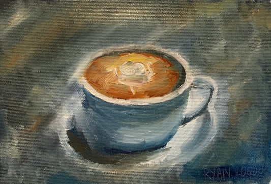 Morning Coffee Painting by Ryan Louder