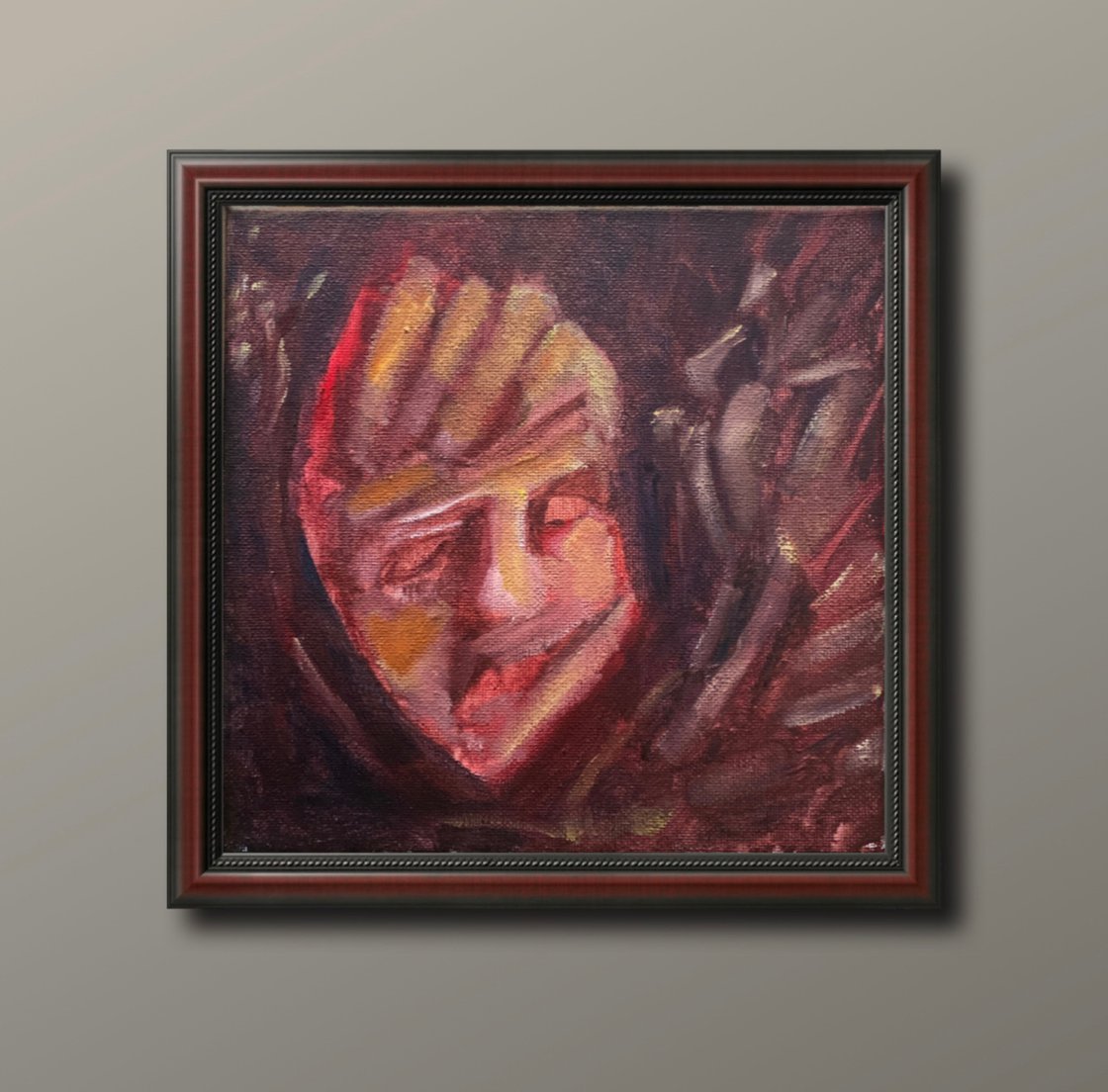 A painting titled 'Red Rem by Ryan  Louder' by Ryan Louder