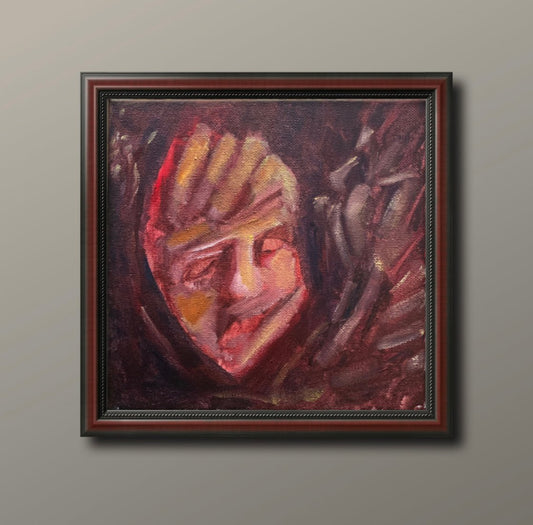 A painting titled 'Red Rem by Ryan  Louder' by Ryan Louder
