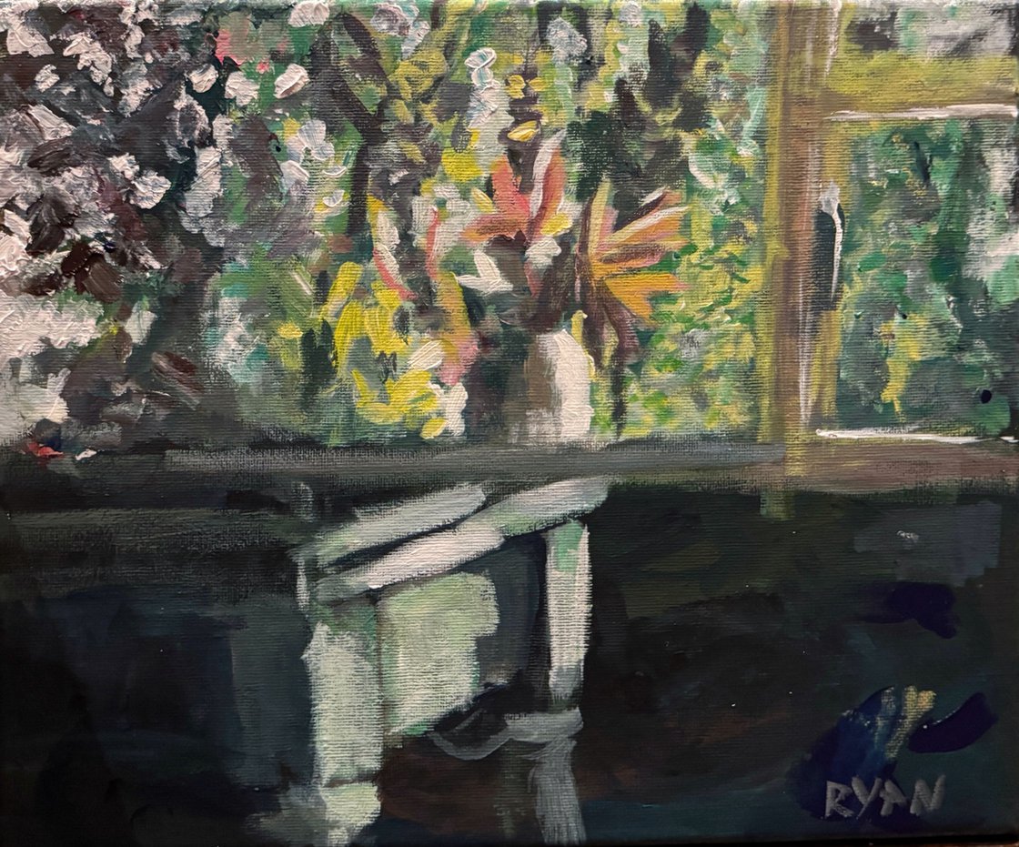 A painting titled 'By The Window by Ryan  Louder' by Ryan Louder