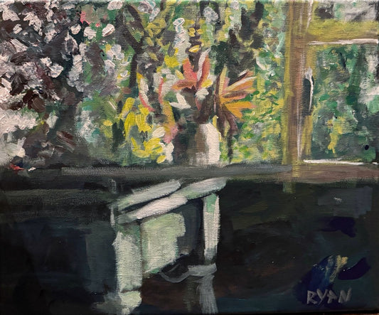 A painting titled 'By The Window by Ryan  Louder' by Ryan Louder