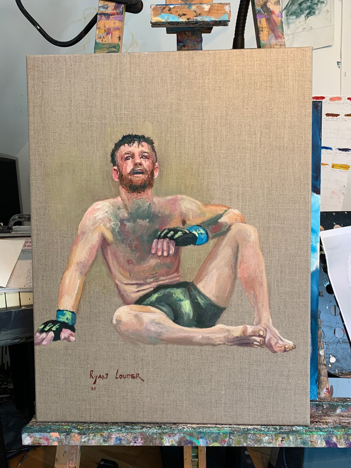 A painting titled 'Conor McGregor by Ryan  Louder' by Ryan Louder
