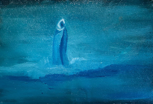 A painting titled 'Omen by Ryan  Louder' by Ryan Louder