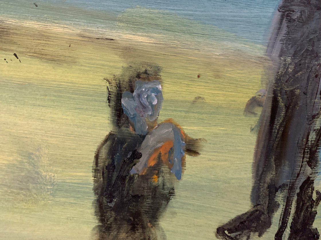 A painting titled 'The Irish Famine of 1845 by Ryan  Louder' by Ryan Louder