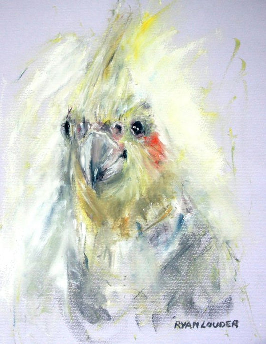 Cockatiel Painting by Ryan Louder