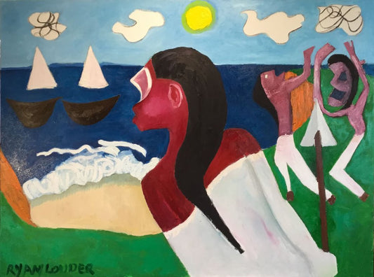 A painting titled 'Civilisation by Ryan  Louder' by Ryan Louder