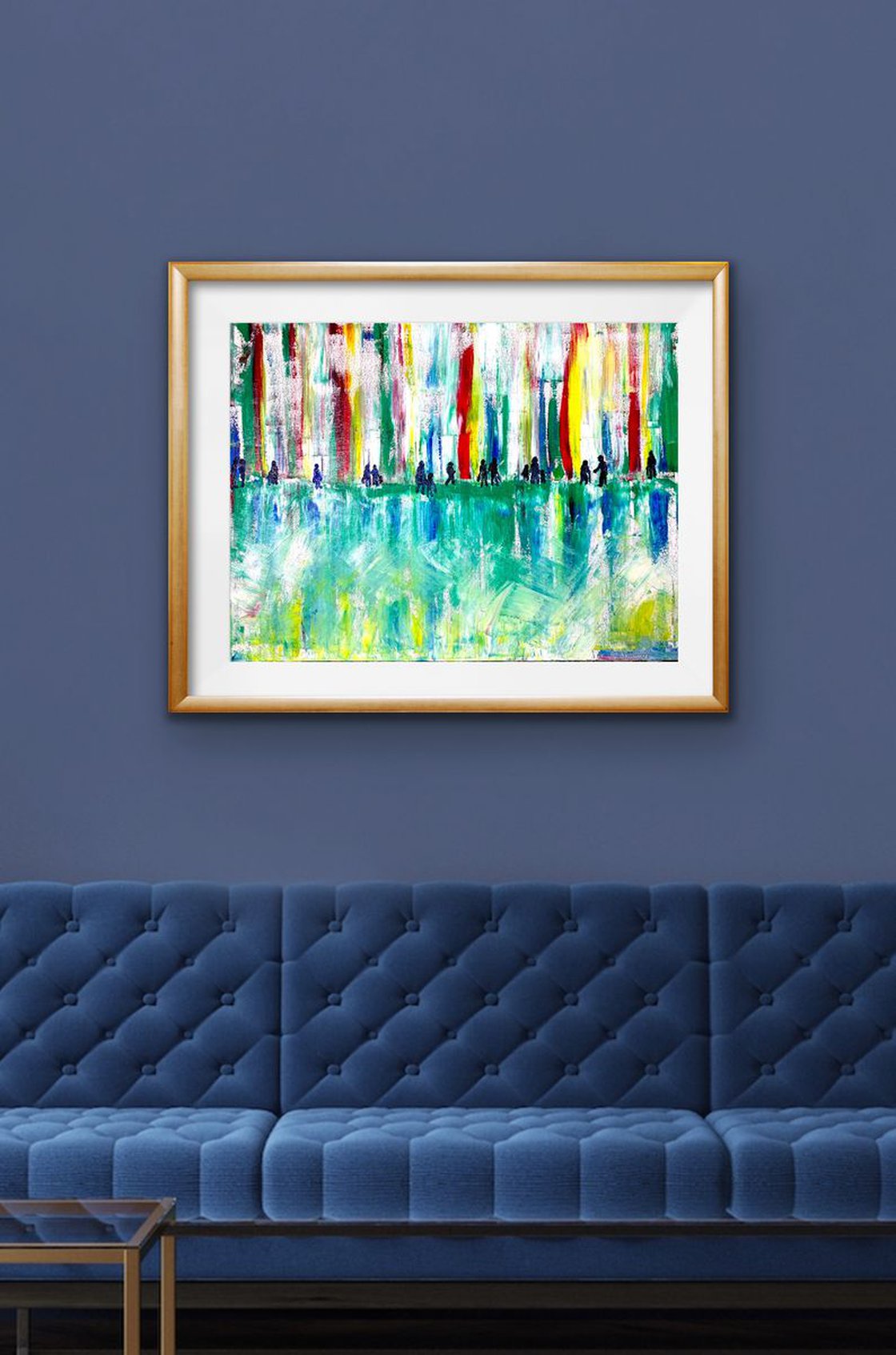 A painting titled 'London Shopping  2 by Ryan  Louder' by Ryan Louder