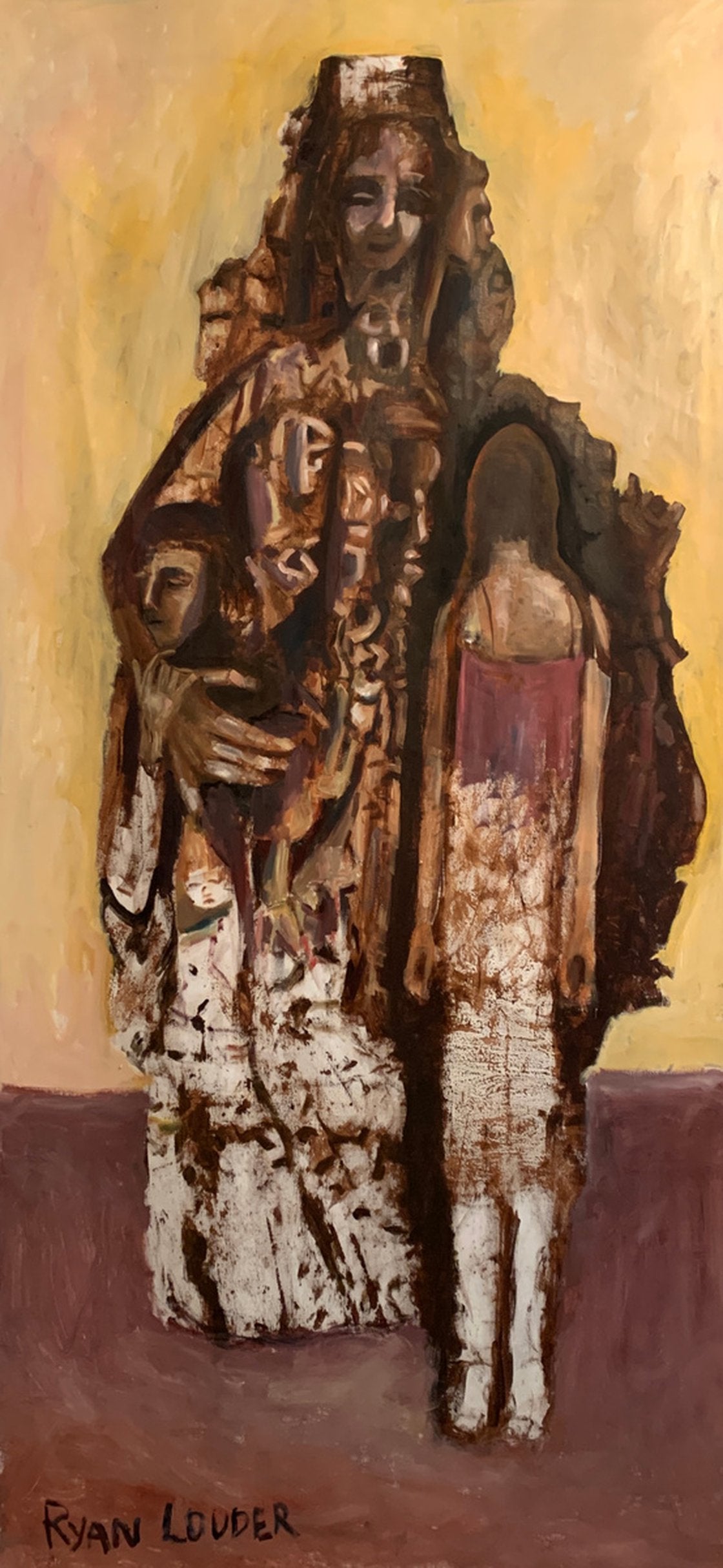 A painting titled 'Father Figure by Ryan  Louder' by Ryan Louder