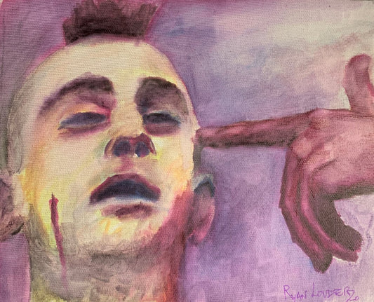 A painting titled 'Taxi Driver by Ryan  Louder' by Ryan Louder