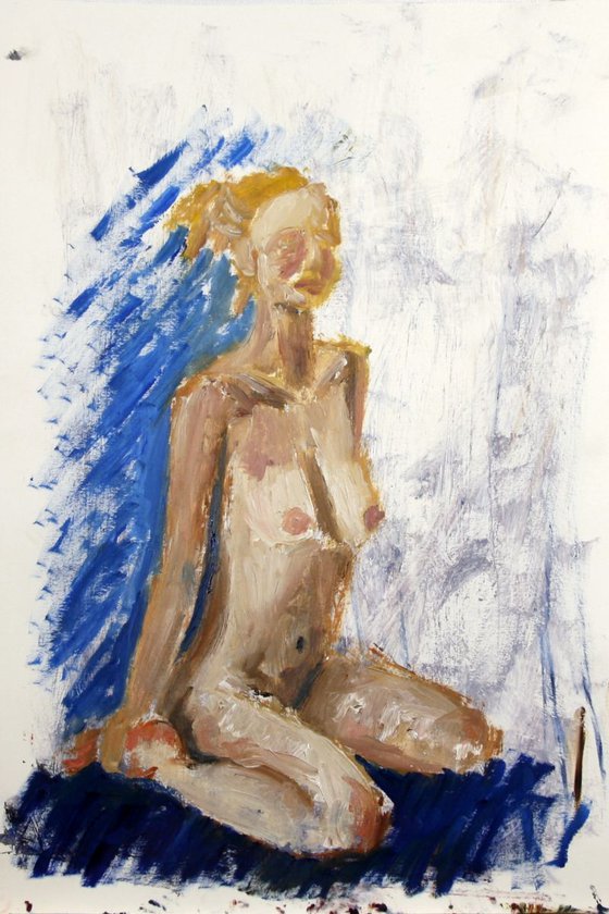 Nude Study 2 Painting by Ryan Louder