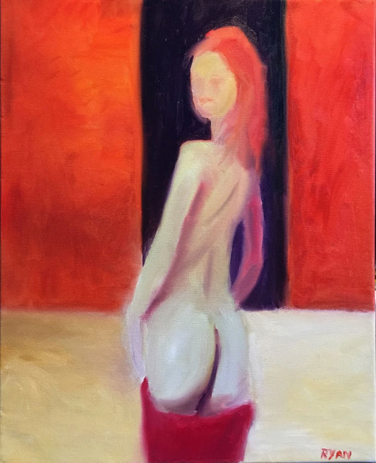 A painting titled 'Orange by Ryan  Louder' by Ryan Louder