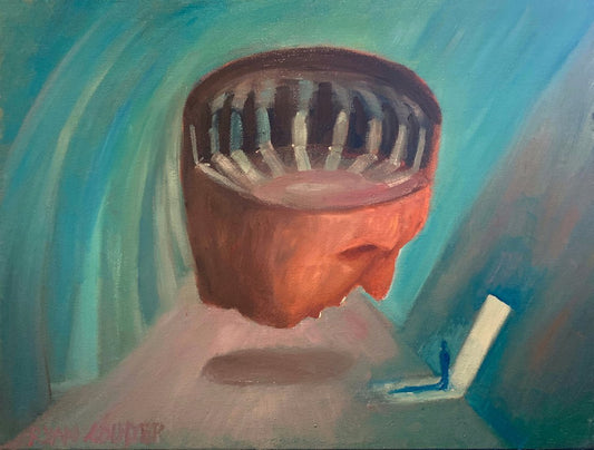 A painting titled 'The Halls of Immortality by Ryan  Louder' by Ryan Louder