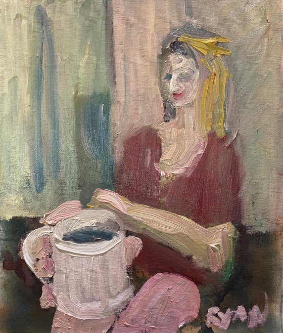 Coffee In The Morning Painting by Ryan Louder