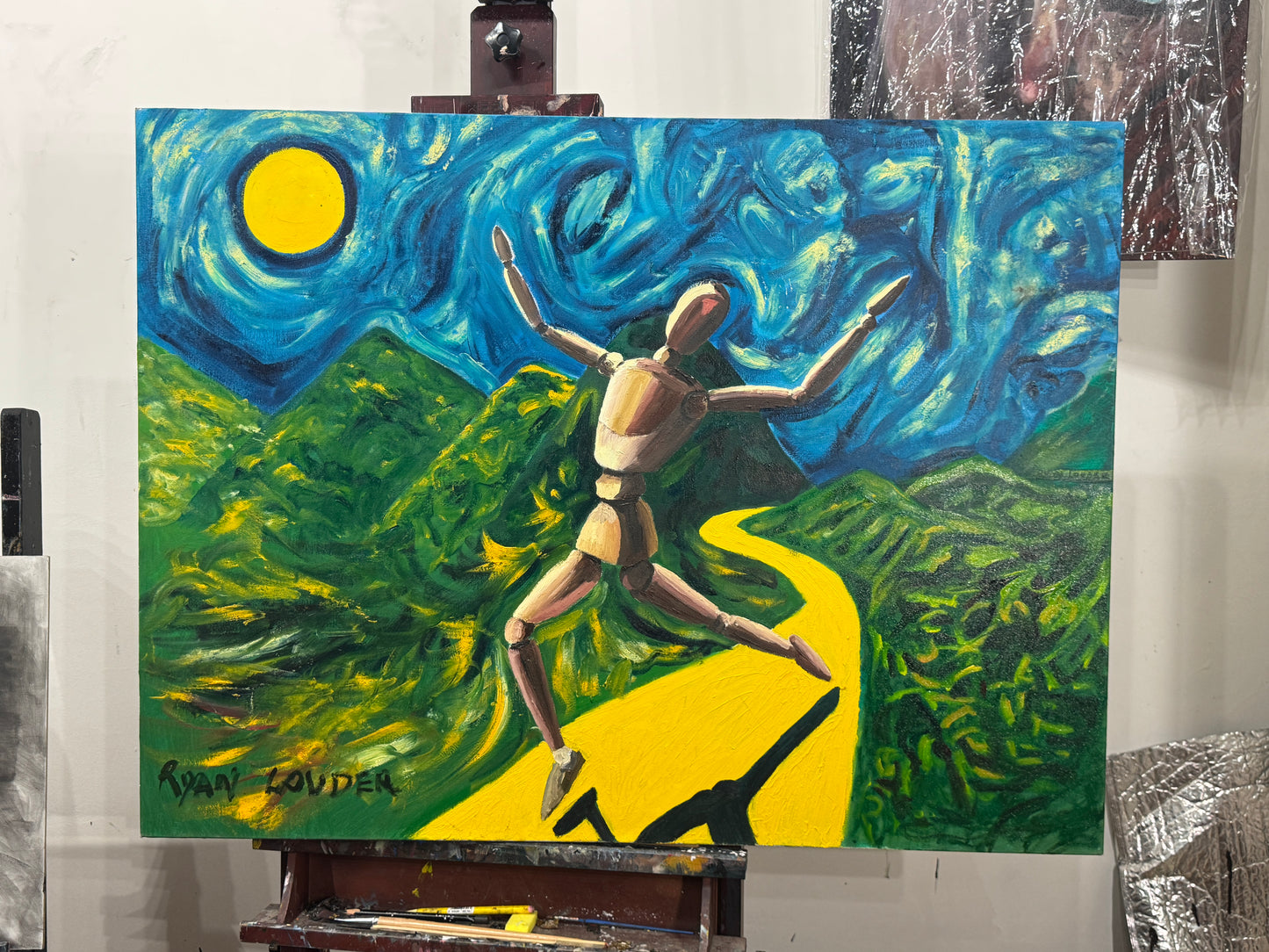 A painting titled 'LIFE IS BRILLIANT by Ryan  Louder' by Ryan Louder