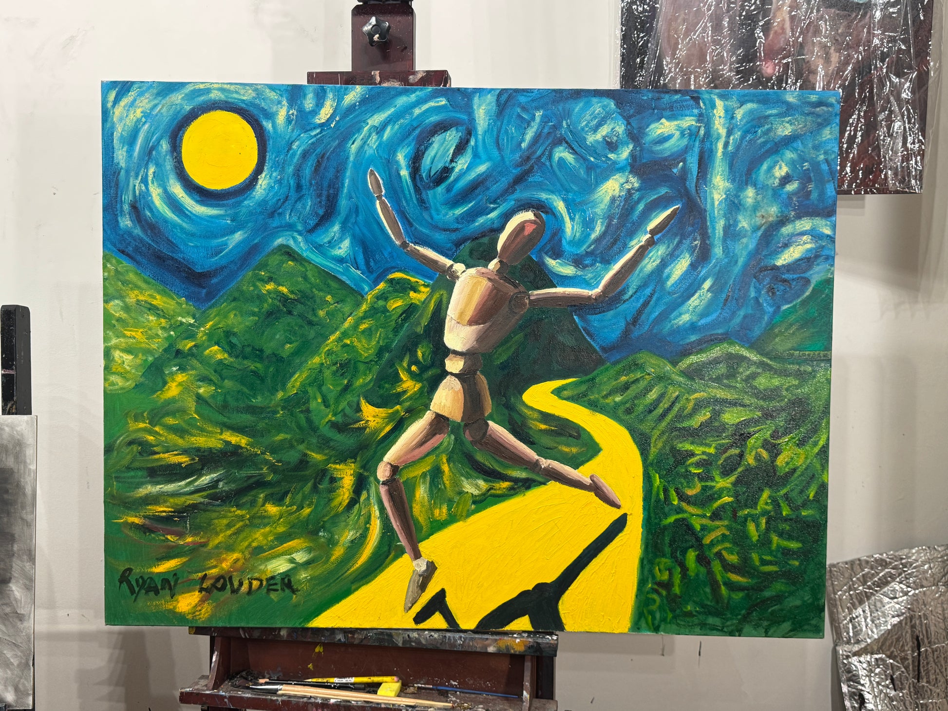 A painting titled 'LIFE IS BRILLIANT by Ryan  Louder' by Ryan Louder