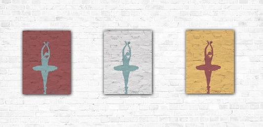 A painting titled 'Three Ballet Dancers by Ryan  Louder' by Ryan Louder