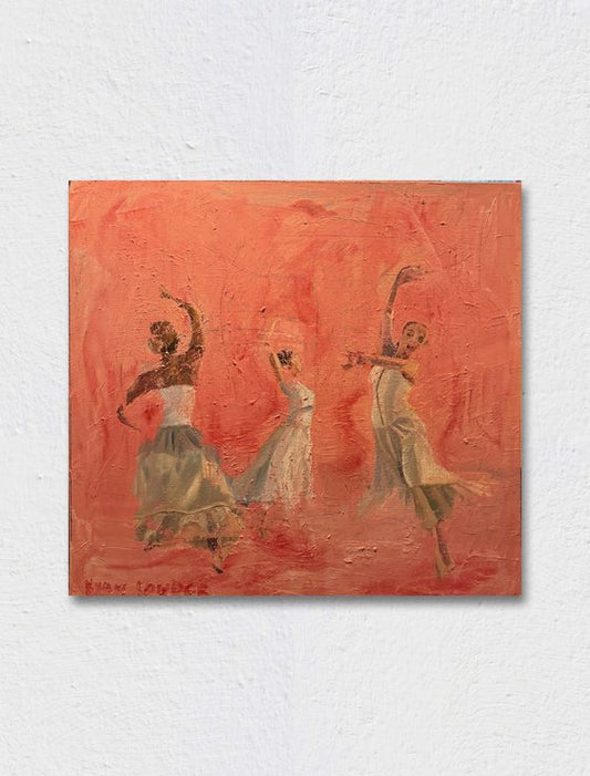 Three Dancers Painting by Ryan Louder