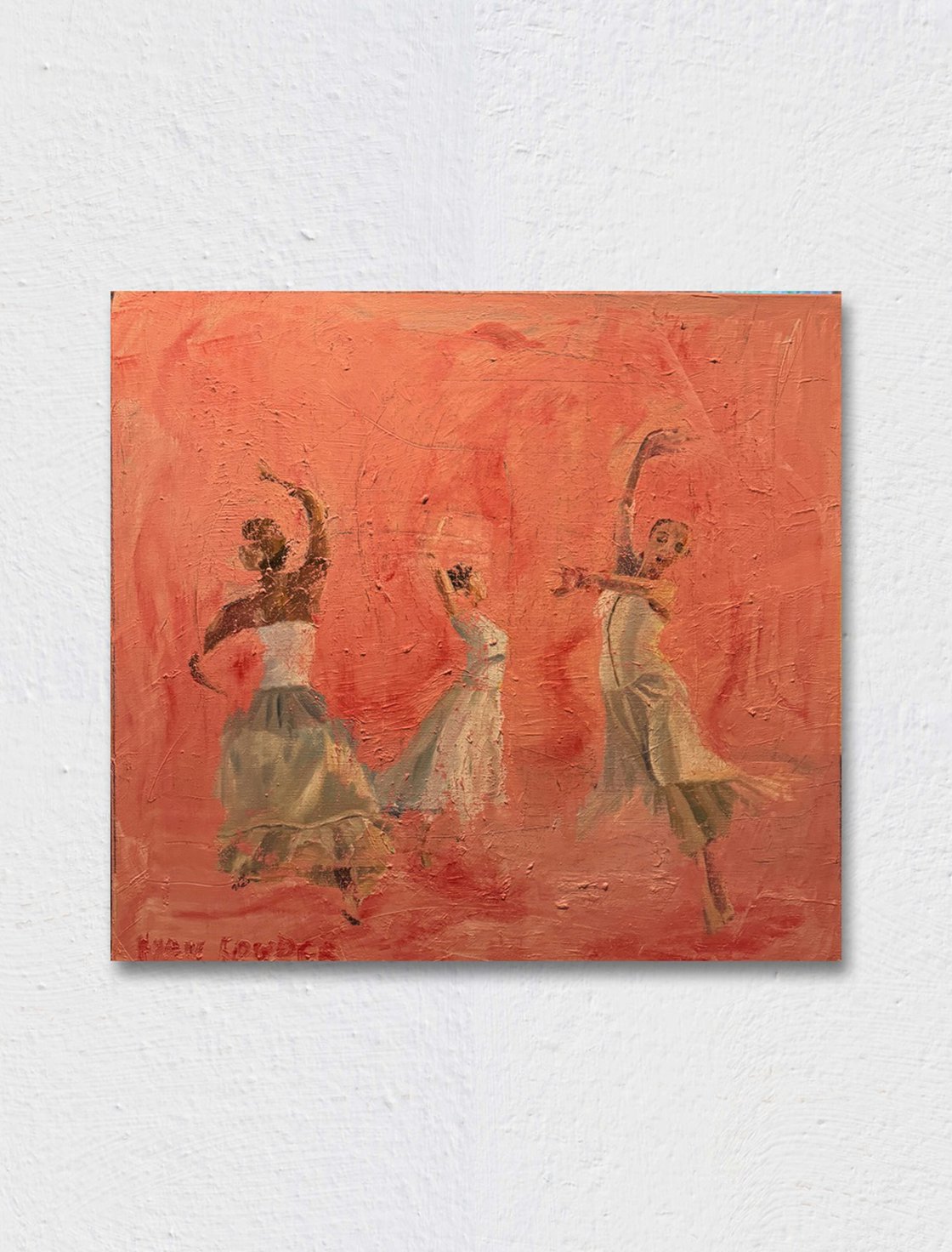 A painting titled 'Three Dancers by Ryan  Louder' by Ryan Louder
