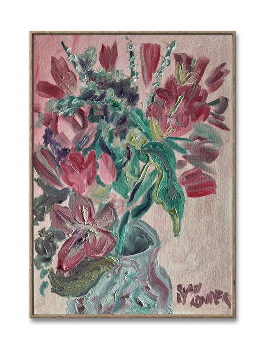 Pink Lillies Painting by Ryan Louder