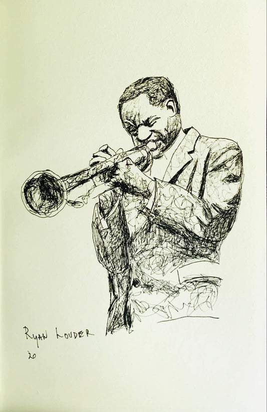 Trumpet Player by Ryan  Louder - Sold