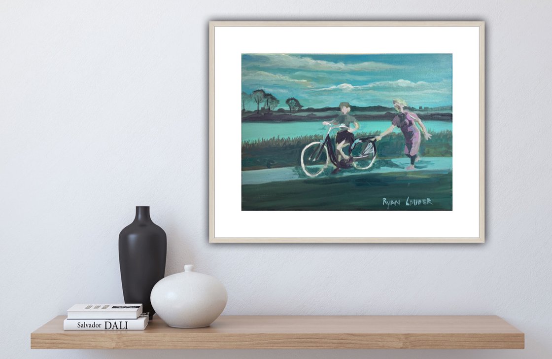 Learning To Ride A Bike by Ryan  Louder - Sold